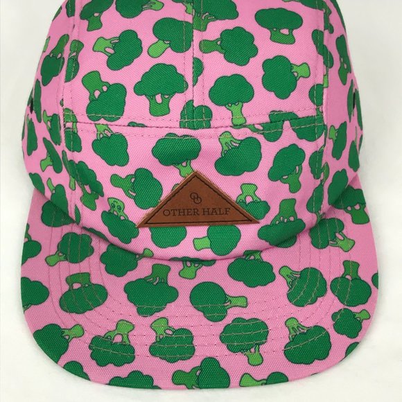Other Half Other - Other Half Brewing Broccoli 5 Panel Dad Cap Hat Craft Beer Pink Green IPA OSFM
